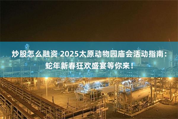 炒股怎么融资 2025太原动物园庙会活动指南：蛇年新春狂欢盛宴等你来！