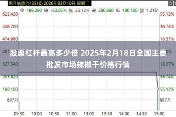 股票杠杆最高多少倍 2025年2月18日全国主要批发市场辣椒干价格行情